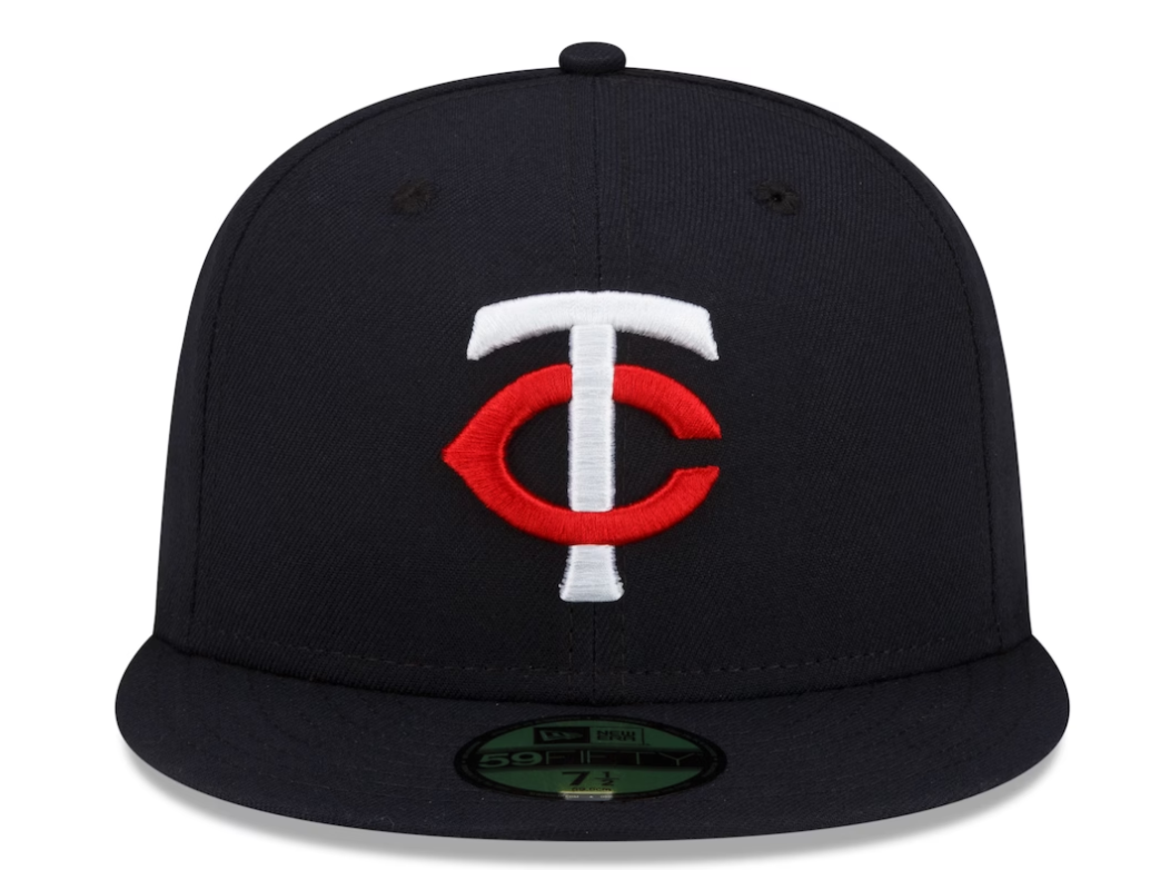 Men's Minnesota Twins New Era Navy Authentic Collection Home 59FIFTY Fitted Hat Official Team Hat Sports Fan Cap