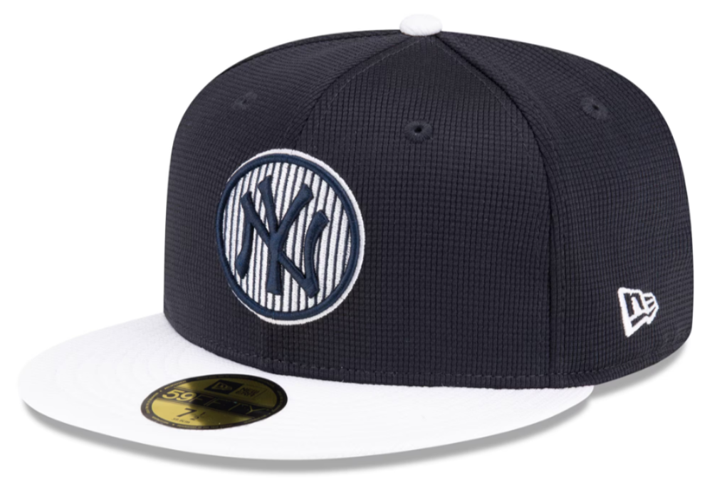 Men's New York Yankees New Era Navy 2024 Batting Practice 59FIFTY Fitted Hat Official Team Hat Sports Fan Cap