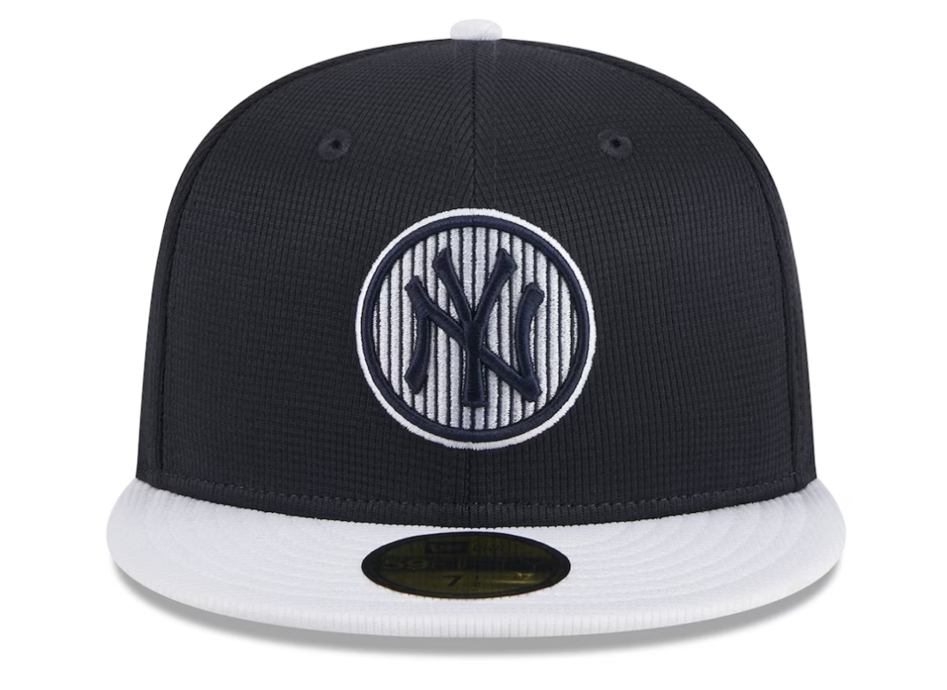 Men's New York Yankees New Era Navy 2024 Batting Practice 59FIFTY Fitted Hat Official Team Hat Sports Fan Cap