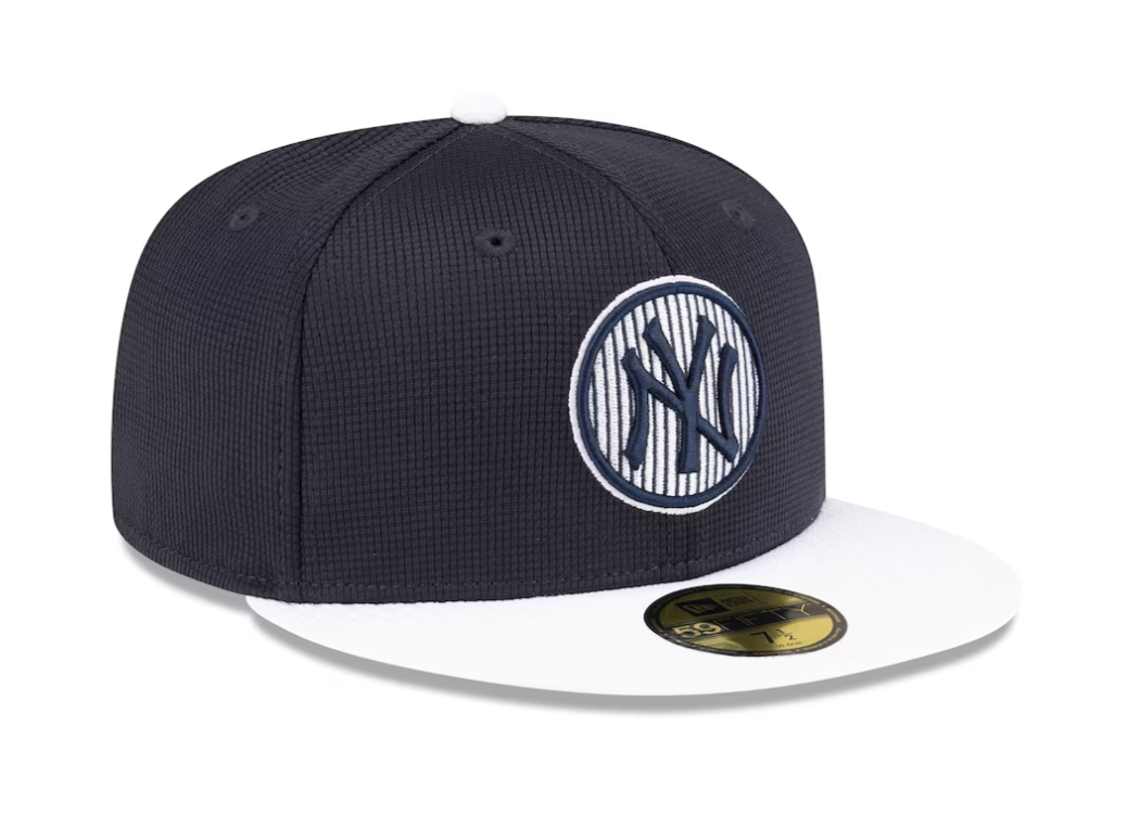 Men's New York Yankees New Era Navy 2024 Batting Practice 59FIFTY Fitted Hat Official Team Hat Sports Fan Cap