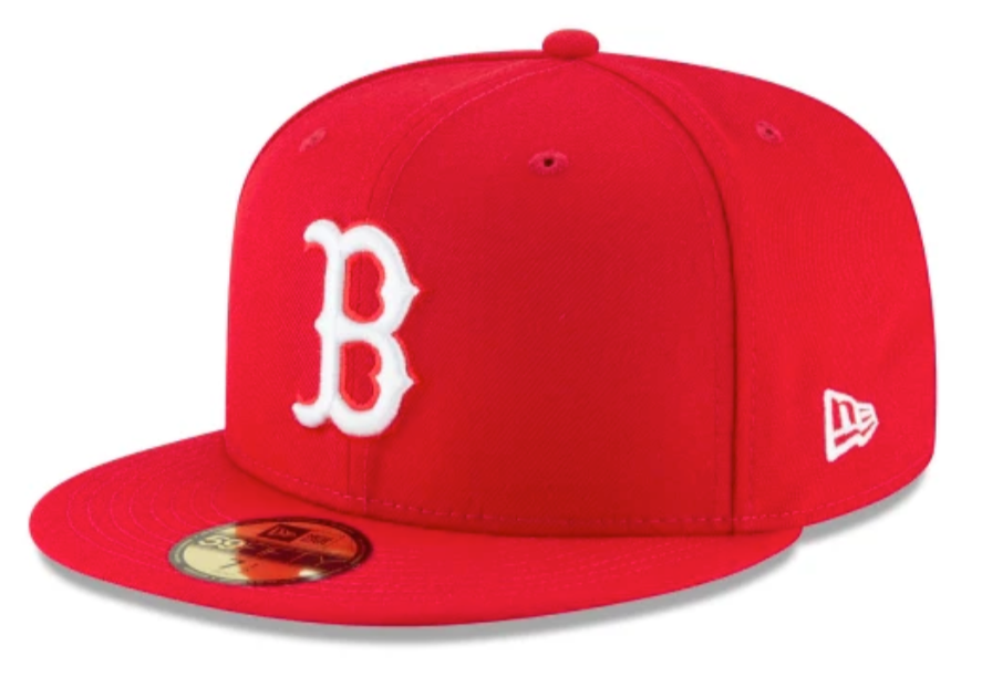 Men's Boston Red Sox New Era Red 59FIFTY Hat Official Team Hat Sports Fan Cap