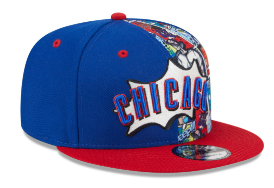 Chicago Cubs New Era 2025 Diamond Hero Royal/Red 9FIFTY Snapback Hat Official Team Hat Sports Fan Cap