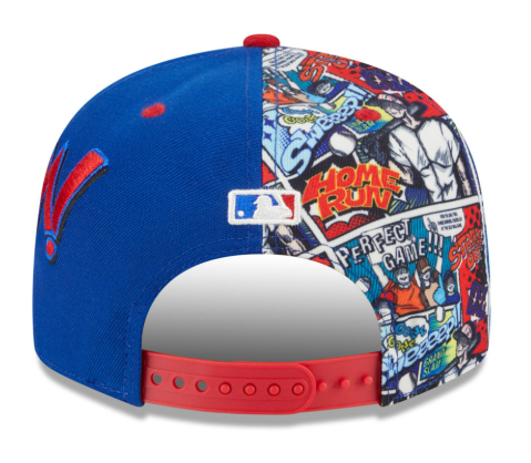 Chicago Cubs New Era 2025 Diamond Hero Royal/Red 9FIFTY Snapback Hat Official Team Hat Sports Fan Cap