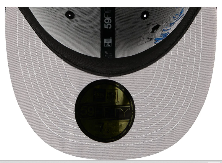 Seattle Mariners MLB Waves 59FIFTY Fitted New Era Black/White Official Team Hat Sports Fan Cap