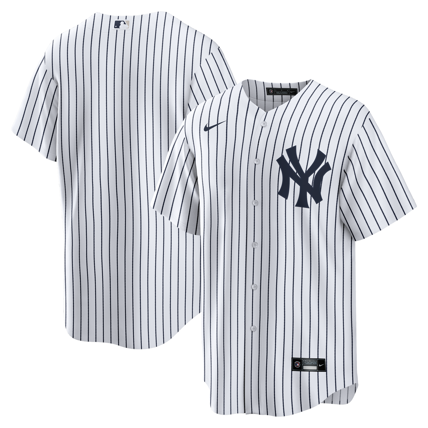 Men's New York Yankees Nike White Home Replica Blank Team Jersey Official Team Jersey Sports Fan Apparel
