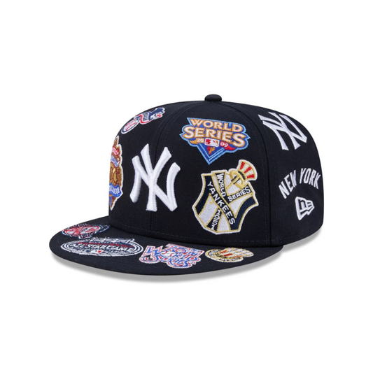 New York Yankees MLB All Over Patch 59FIFTY New Era Official Team Hat Sports Fan Cap