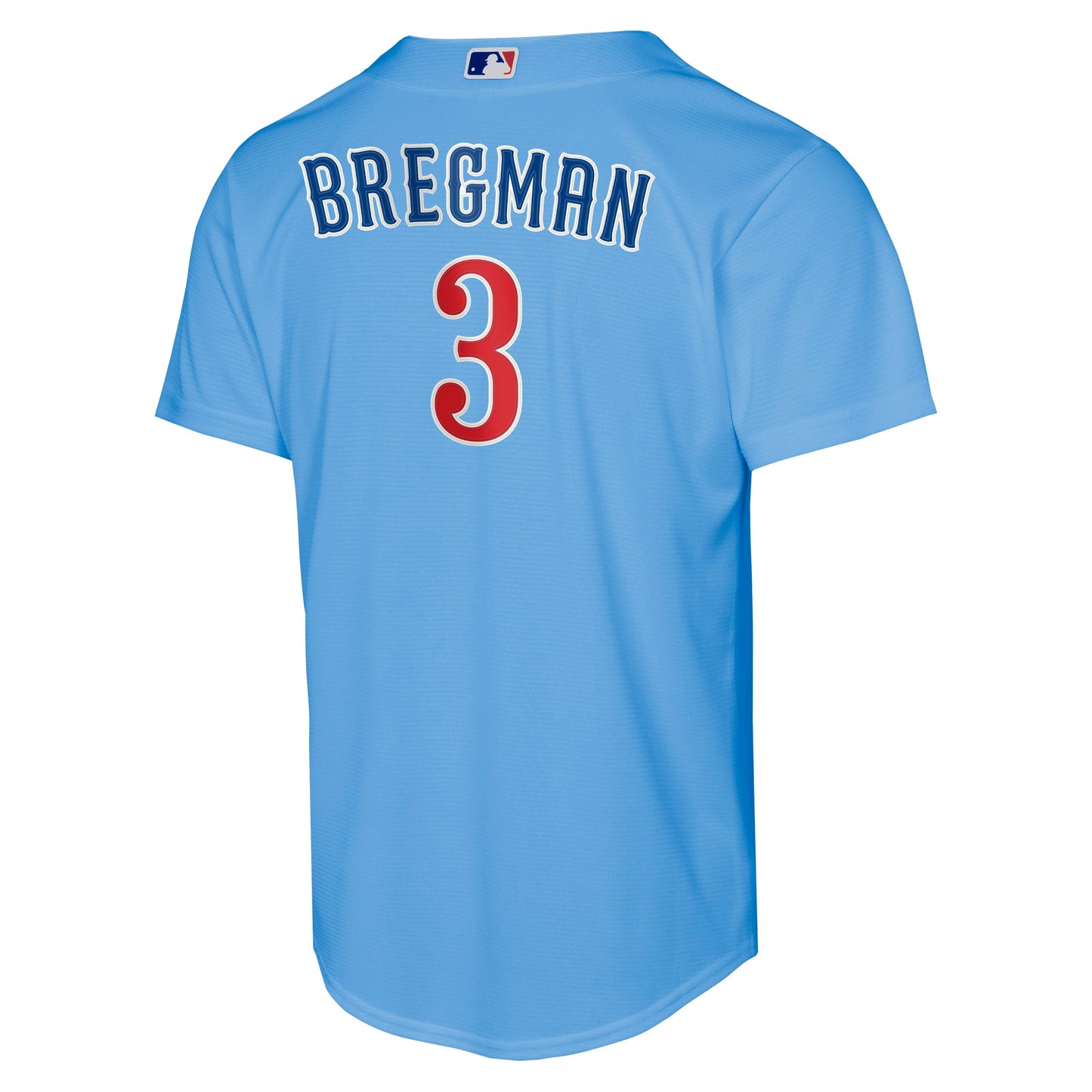 Youth Chicago Cubs Alex Bregman Alternate 2 NIKE Baseline Powder Blue Replica Jersey Official Team Jersey Sports Fan Apparel