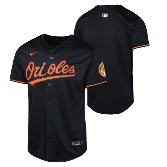 Youth Baltimore Orioles NIKE Black Alternate Limited Blank Replica Jersey Official Team Jersey Sports Fan Apparel