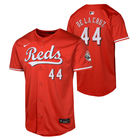 Youth Elly De La Cruz Cincinnati Reds NIKE Red Alternate Limited Replica Jersey Official Team Jersey Sports Fan Apparel