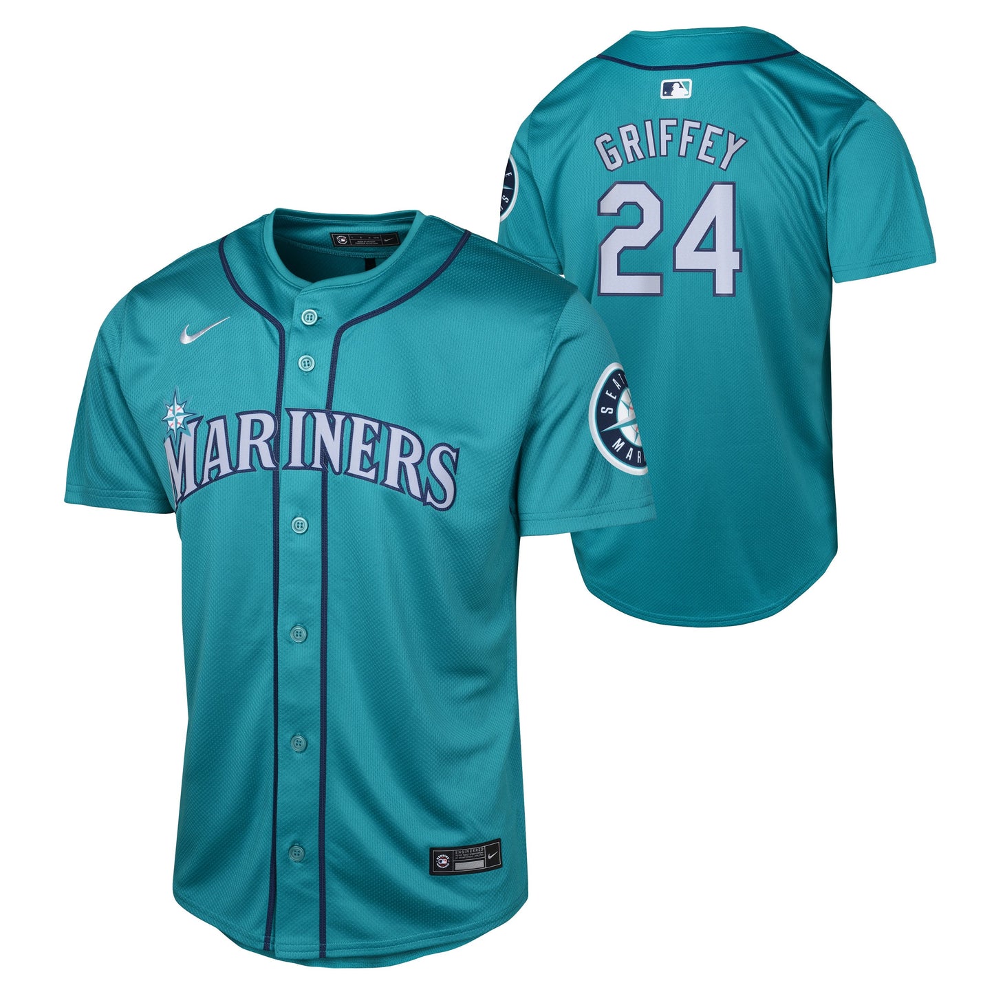 Youth Ken Griffey Jr. Seattle Mariners NIKE Teal Alternate Limited Replica Jersey Official Team Jersey Sports Fan Apparel