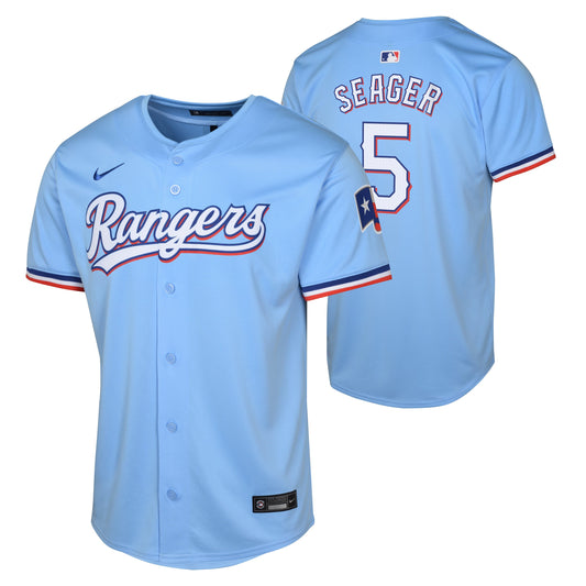 Youth Corey Seager Texas Rangers NIKE Blue Alternate Limited Replica Jersey Official Team Jersey Sports Fan Apparel