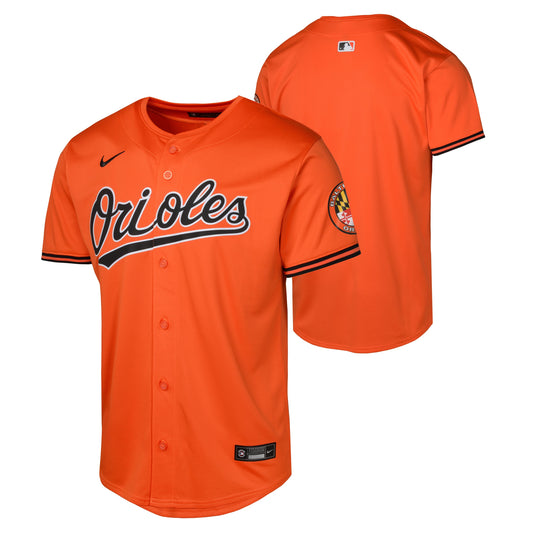 Youth Baltimore Orioles NIKE Orange Alternate Blank Limited Replica Jersey Official Team Jersey Sports Fan Apparel