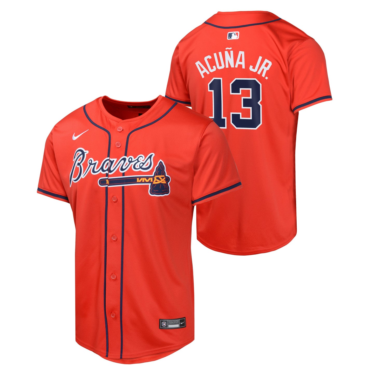 Youth Ronald Acuna Jr. Atlanta Braves NIKE Red Alternate Limited Replica Jersey Official Team Jersey Sports Fan Apparel