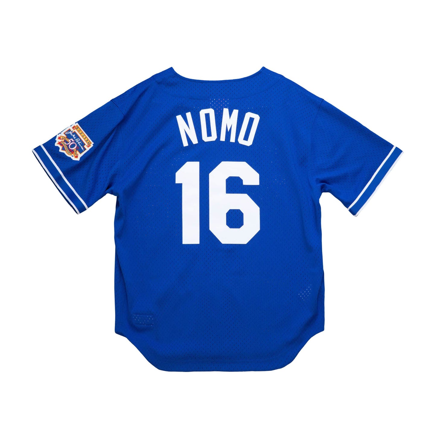 Men's Los Angeles Dodgers Hideo Nomo Mitchell & Ness Royal Cooperstown Collection Mesh Batting Practice Jersey Official Team Jersey Sports Fan Apparel