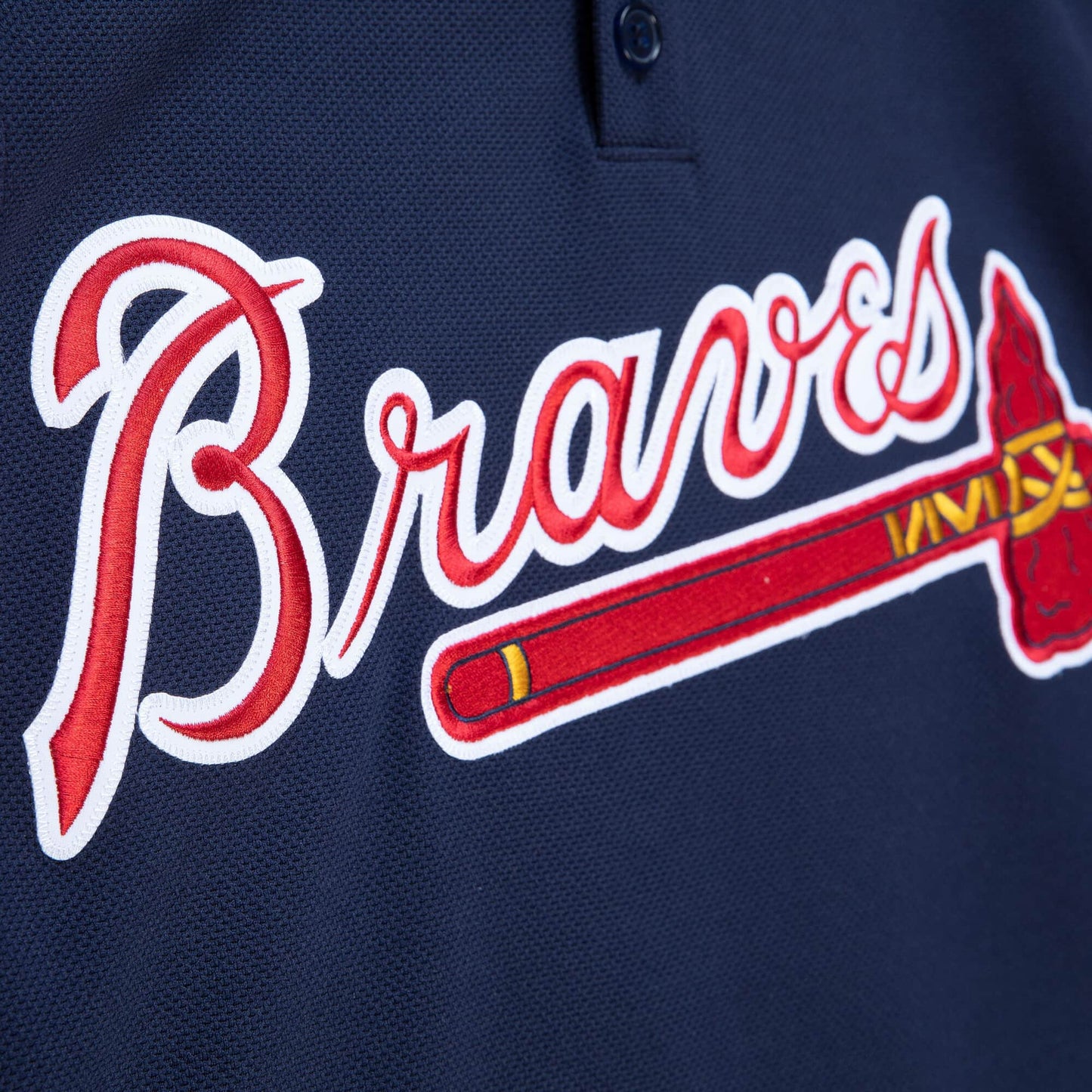 Men's Atlanta Braves Chipper Jones 2003 Mitchell & Ness Navy Cooperstown Batting Practice Jersey Official Team Jersey Sports Fan Apparel