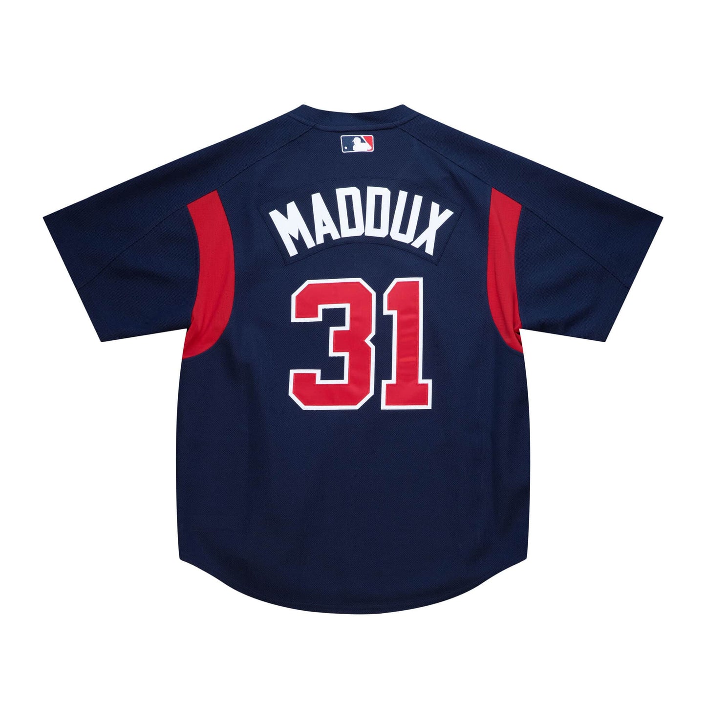 Men's Atlanta Braves Greg Maddux 2003 Mitchell & Ness Navy Cooperstown Batting Practice Jersey Official Team Jersey Sports Fan Apparel
