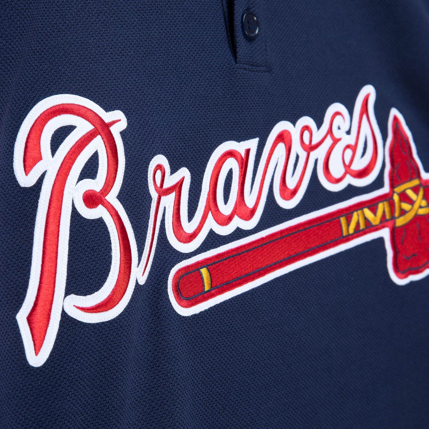 Men's Atlanta Braves John Smoltz 2003 Mitchell & Ness Navy Cooperstown Batting Practice Jersey Official Team Jersey Sports Fan Apparel
