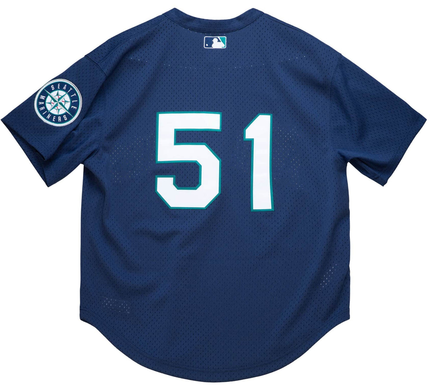 Men's Seattle Mariners Ichiro Suzuki 2002 Mitchell & Ness Navy Cooperstown Collection Mesh Batting Practice Jersey Official Team Jersey Sports Fan Apparel