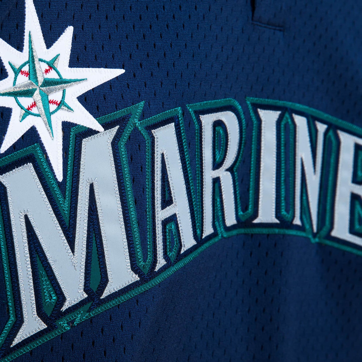 Men's Seattle Mariners Ichiro Suzuki 2002 Mitchell & Ness Navy Cooperstown Collection Mesh Batting Practice Jersey Official Team Jersey Sports Fan Apparel