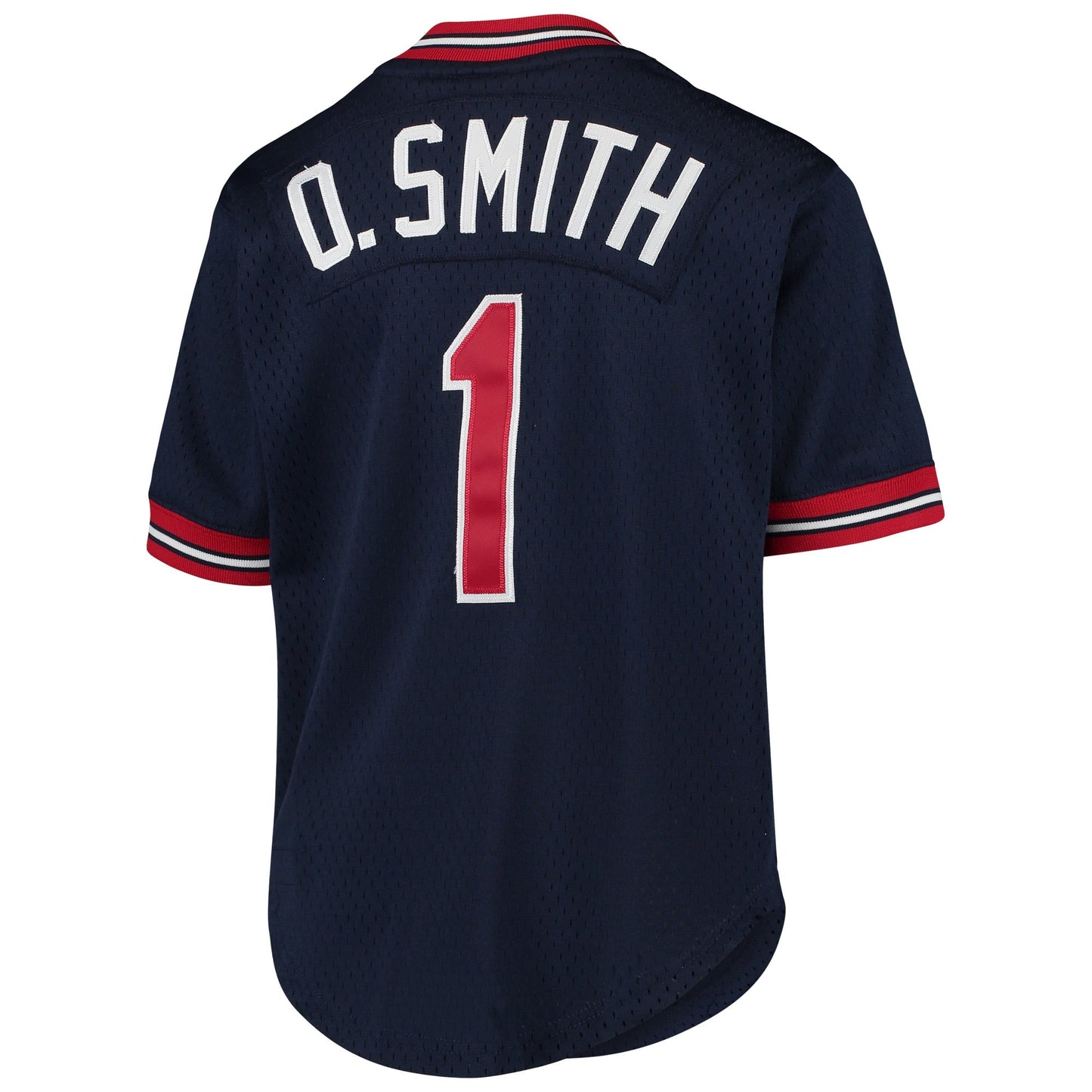 Men's Mitchell & Ness Ozzie Smith St. Louis Cardinals 1994 Navy Batting Practice Cooperstown Jersey Official Team Jersey Sports Fan Apparel