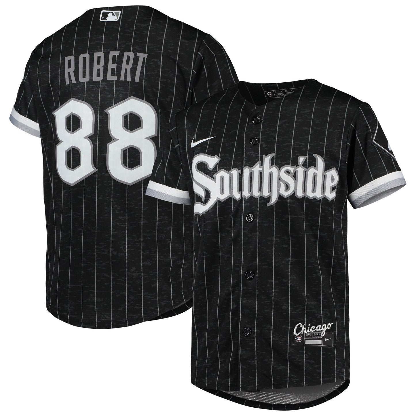 Youth Chicago White Sox Luis Robert Nike Black/Anthracite City Connect Replica Player Jersey Official Team Jersey Sports Fan Apparel