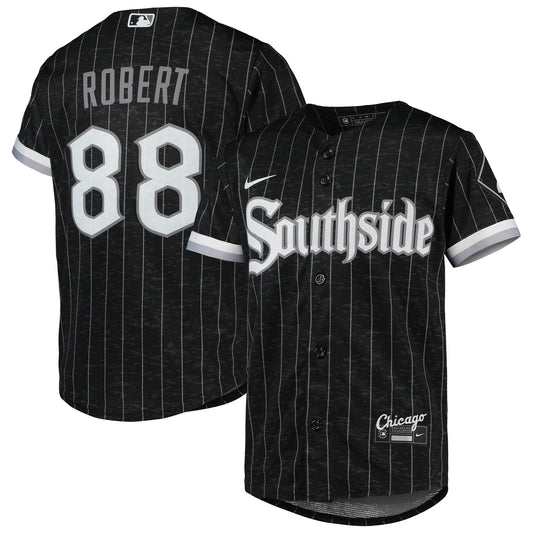 Youth Chicago White Sox Luis Robert Nike Black/Anthracite City Connect Replica Player Jersey Official Team Jersey Sports Fan Apparel
