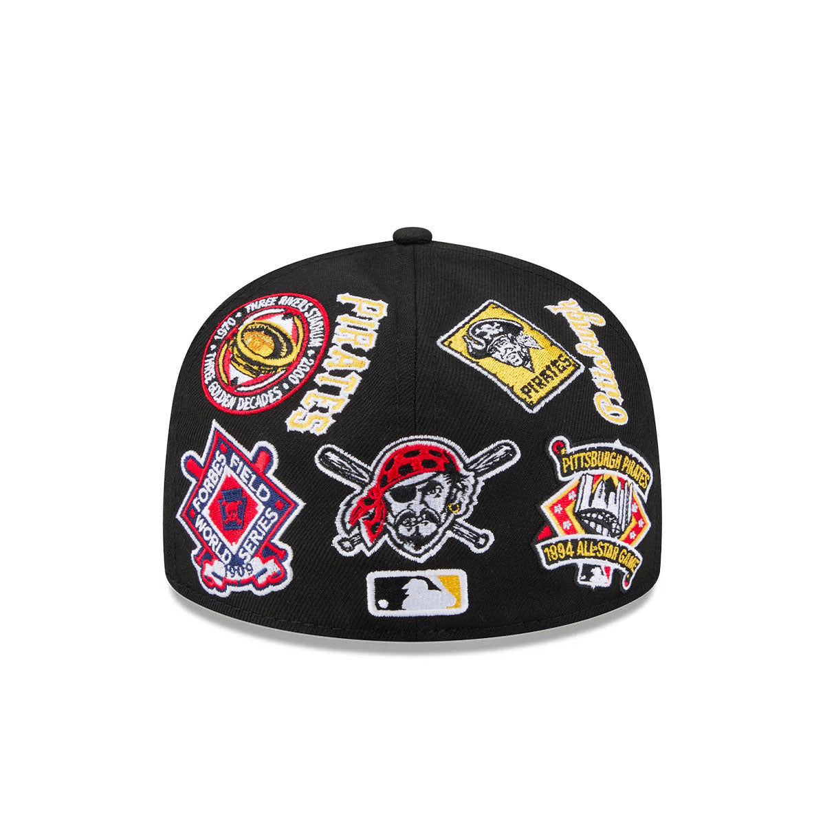 Pittsburgh Pirates MLB All Over Patch 59FIFTY New Era Official Team Hat Sports Fan Cap