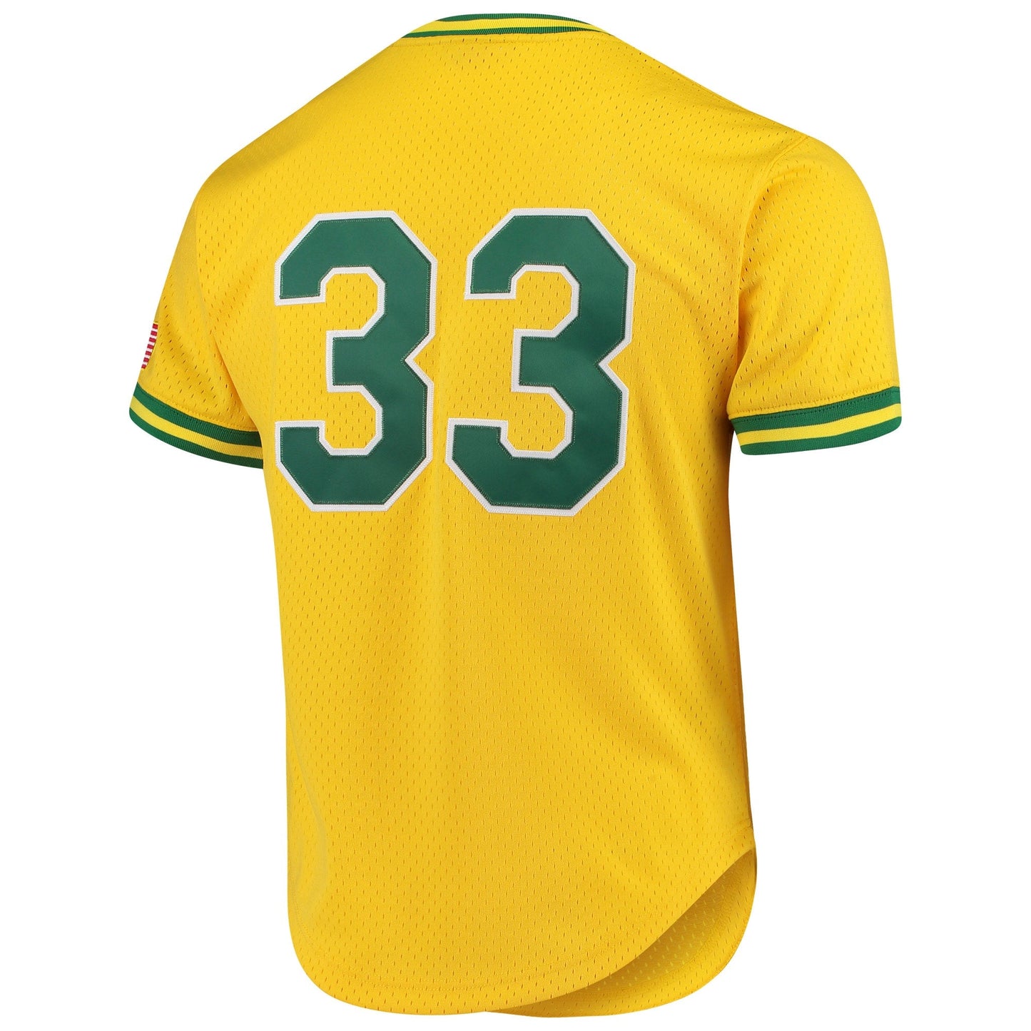 Mitchell & Ness Oakland Athletics Jose Canseco 1990 Cooperstown Collection Authentic Practice Jersey - Yellow Official Team Jersey Sports Fan Apparel