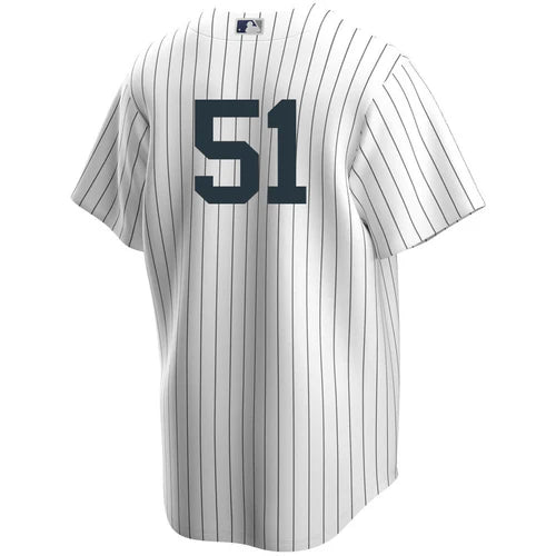 Men's Nike Bernie Williams #51 White New York Yankees Home Official Replica Player Jersey Official Team Jersey Sports Fan Apparel