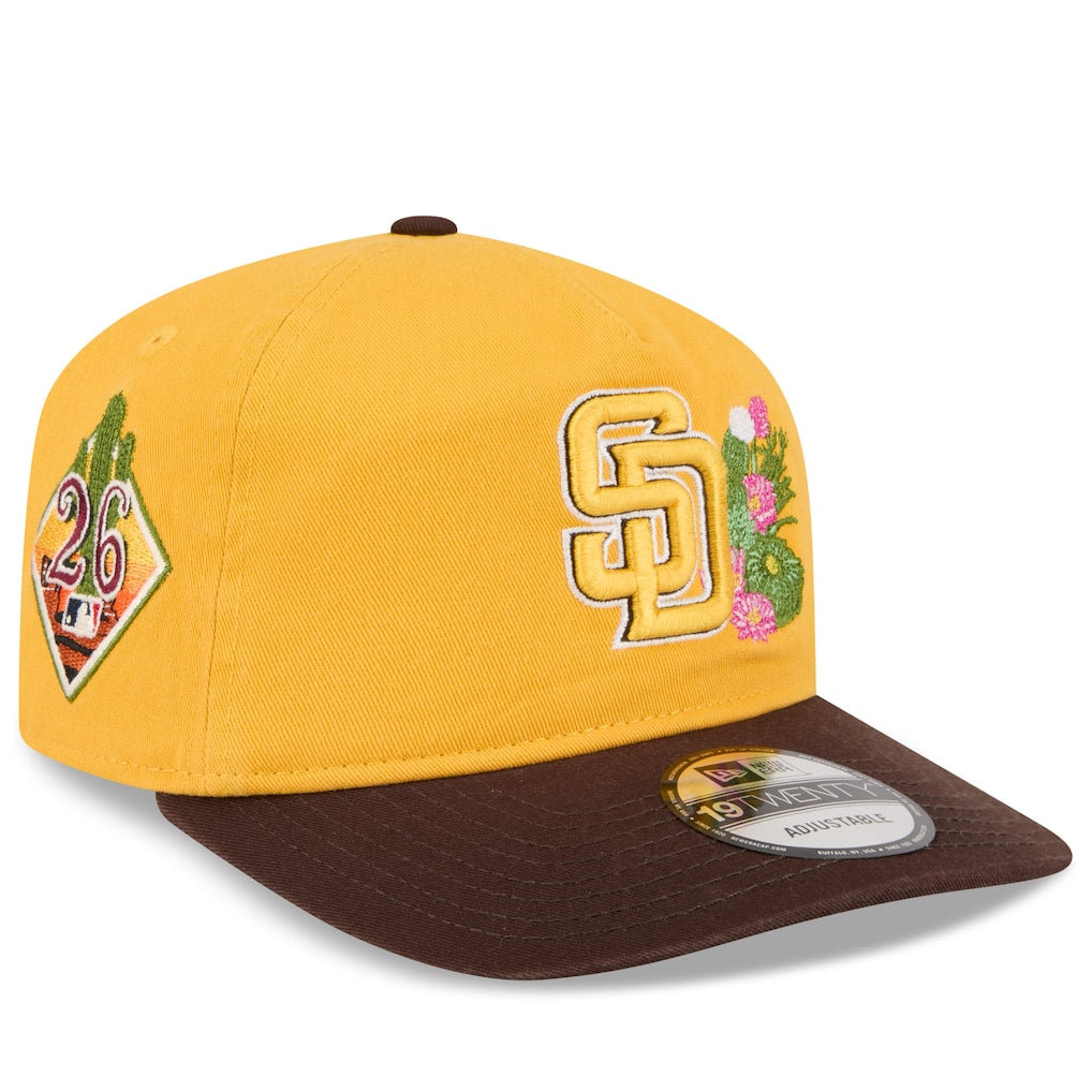 San Diego Padres MLB 19Twenty Spring Training New Era Yellow/Brown Official Team Hat Sports Fan Cap