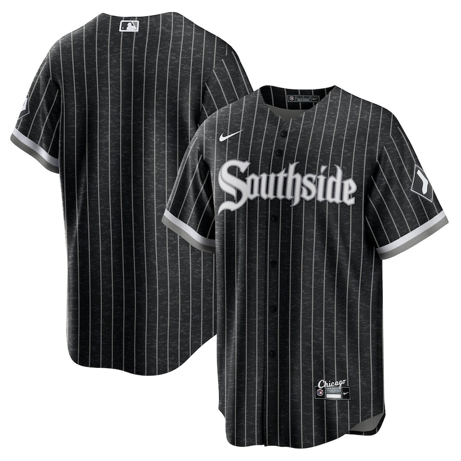 Men's Chicago White Sox Nike Black Southside City Connect Replica Jersey Official Team Jersey Sports Fan Apparel