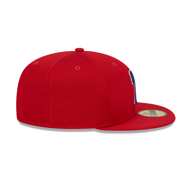 Philadelphia Phillies New Era Red 2025 Spring Training 59FIFTY Fitted Hat Official Team Hat Sports Fan Cap