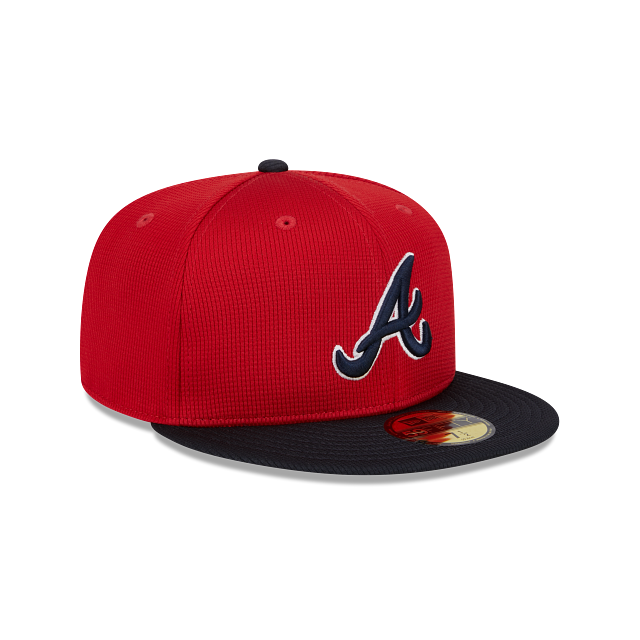 Atlanta Braves New Era Red/Navy 2025 Spring Training 59FIFTY Fitted Hat Official Team Hat Sports Fan Cap