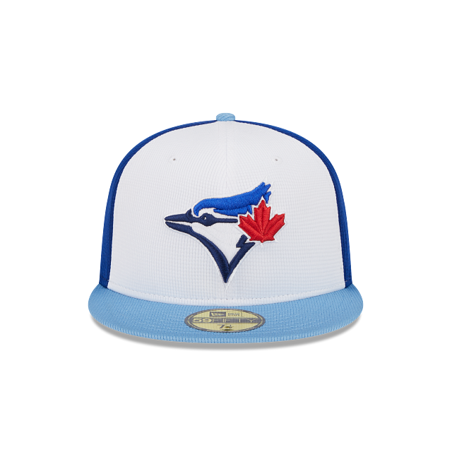 Toronto Blue Jays New Era White/Blue 2024 Spring Training 59FIFTY Fitted Hat Official Team Hat Sports Fan Cap
