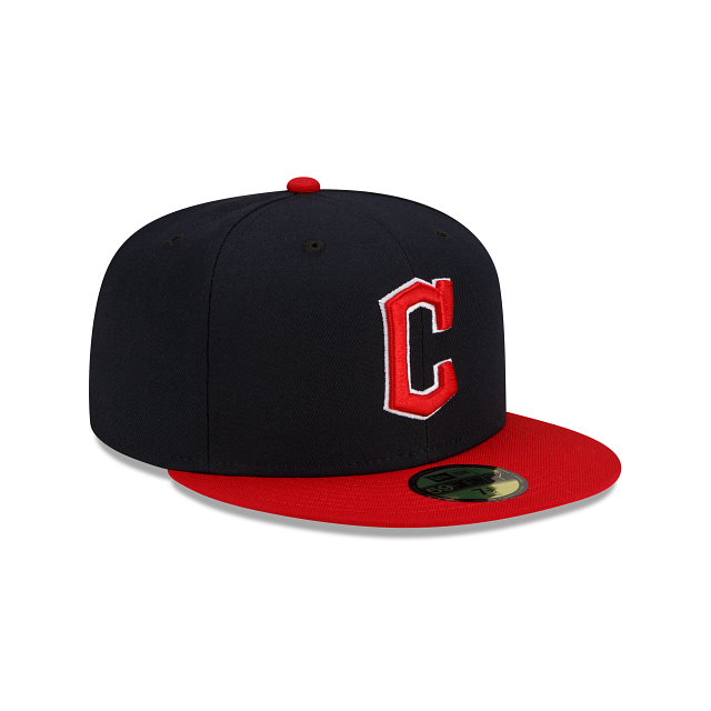 Cleveland Guardians New Era 2 Tone Home On Field 59FIFTY Fitted Hat Official Team Hat Sports Fan Cap