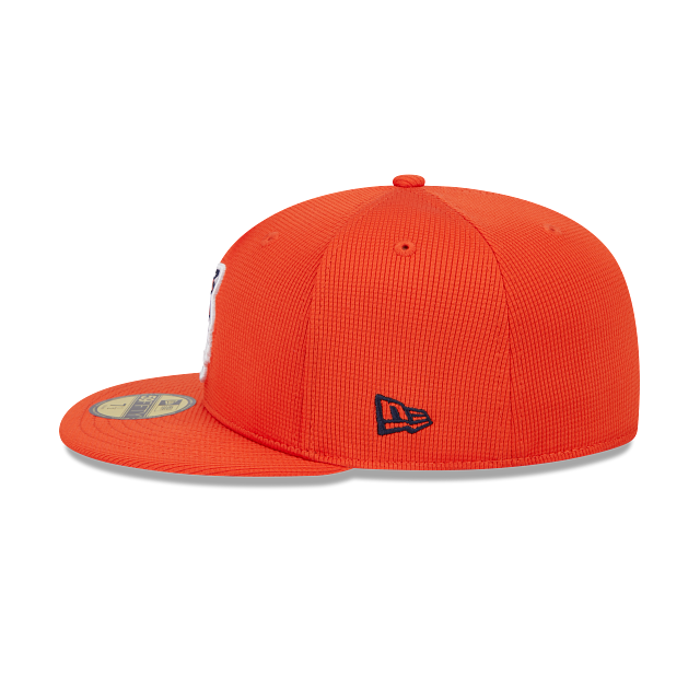 Detroit Tigers New Era Orange 2025 Spring Training 59FIFTY Fitted Hat Official Team Hat Sports Fan Cap