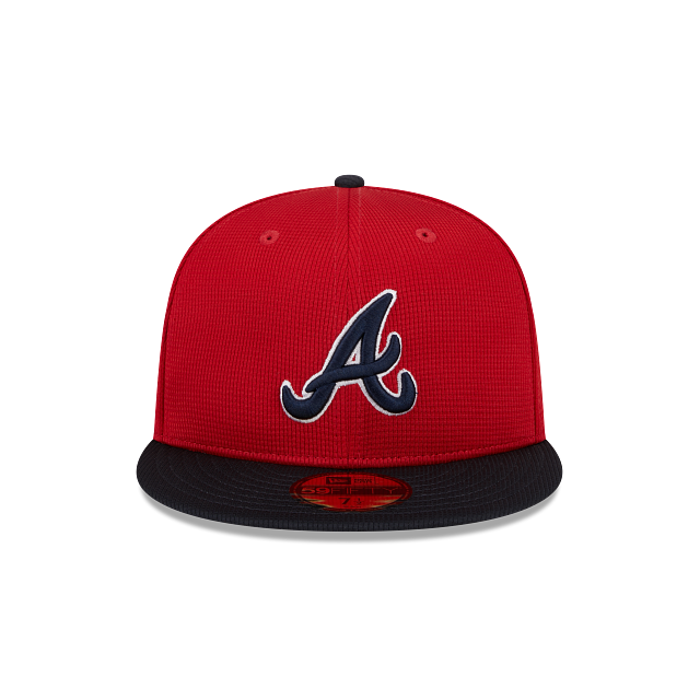 Atlanta Braves New Era Red/Navy 2025 Spring Training 59FIFTY Fitted Hat Official Team Hat Sports Fan Cap