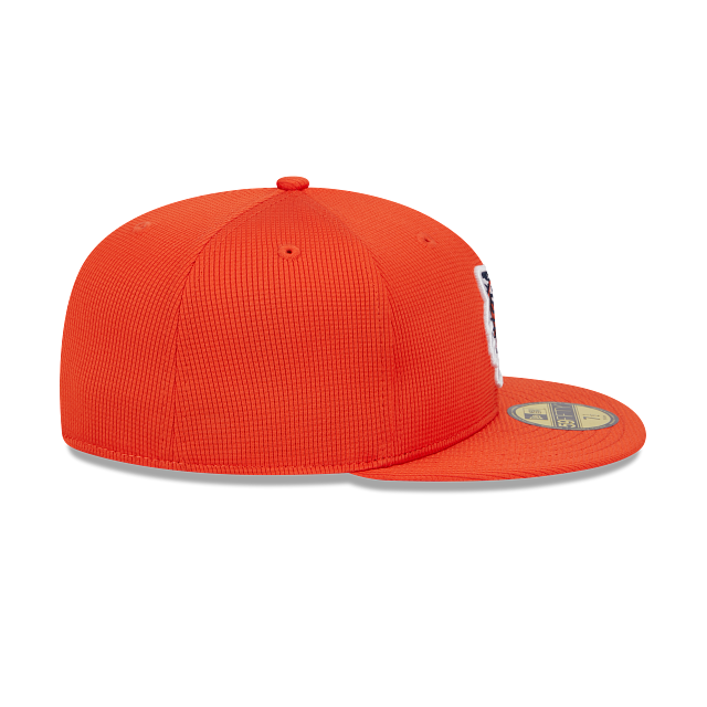 Detroit Tigers New Era Orange 2025 Spring Training 59FIFTY Fitted Hat Official Team Hat Sports Fan Cap