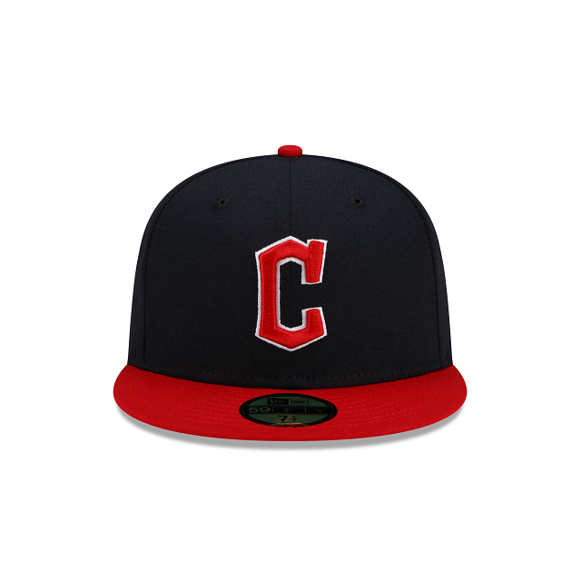 Cleveland Guardians New Era 2 Tone Home On Field 59FIFTY Fitted Hat Official Team Hat Sports Fan Cap