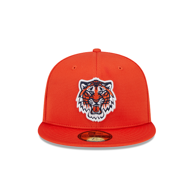Detroit Tigers New Era Orange 2025 Spring Training 59FIFTY Fitted Hat Official Team Hat Sports Fan Cap