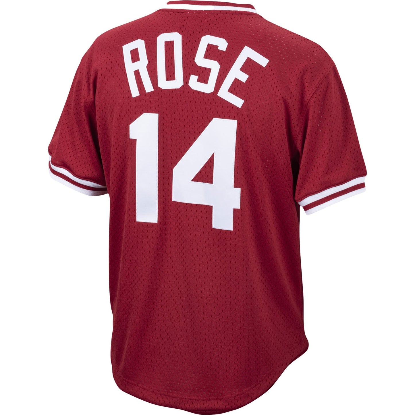 Men's Pete Rose Cincinnati Reds Mitchell & Ness Cooperstown Collection Authentic Mesh Batting Practice Jersey - Red Official Team Jersey Sports Fan Apparel