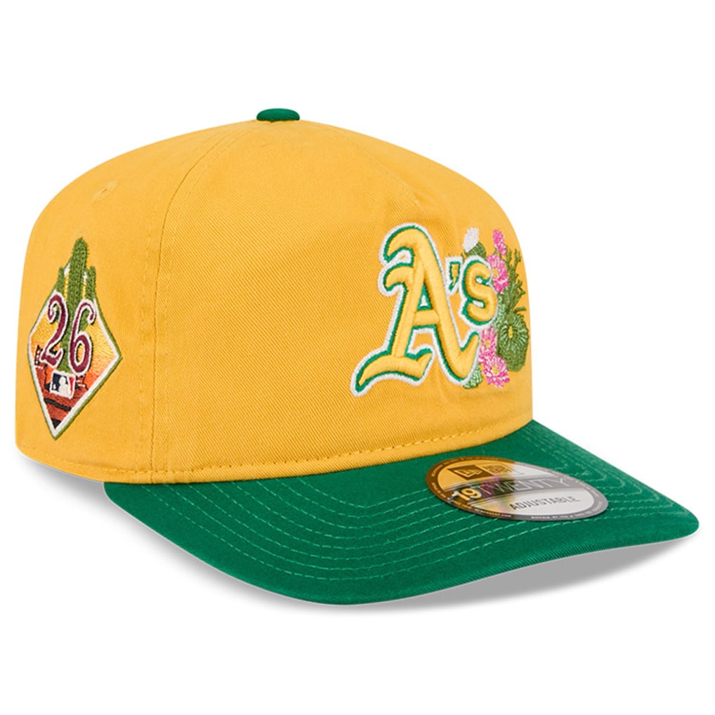 Oakland Athletics MLB 19Twenty Spring Training New Era Yellow/Green Official Team Hat Sports Fan Cap