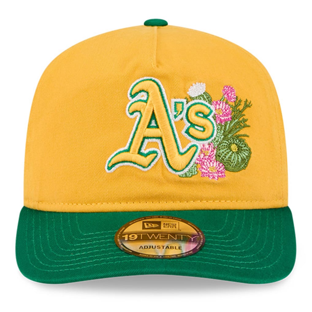 Oakland Athletics MLB 19Twenty Spring Training New Era Yellow/Green Official Team Hat Sports Fan Cap