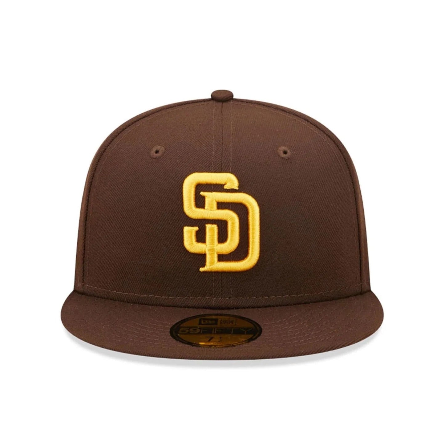 San Diego Padres MLB AC Perf 59FIFTY Fitted New Era Brown/Gold Official Team Hat Sports Fan Cap