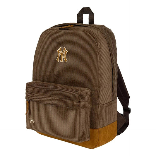 New York Yankees MLB Cord Stadium Backpack Brown Official Sports Fan Gear