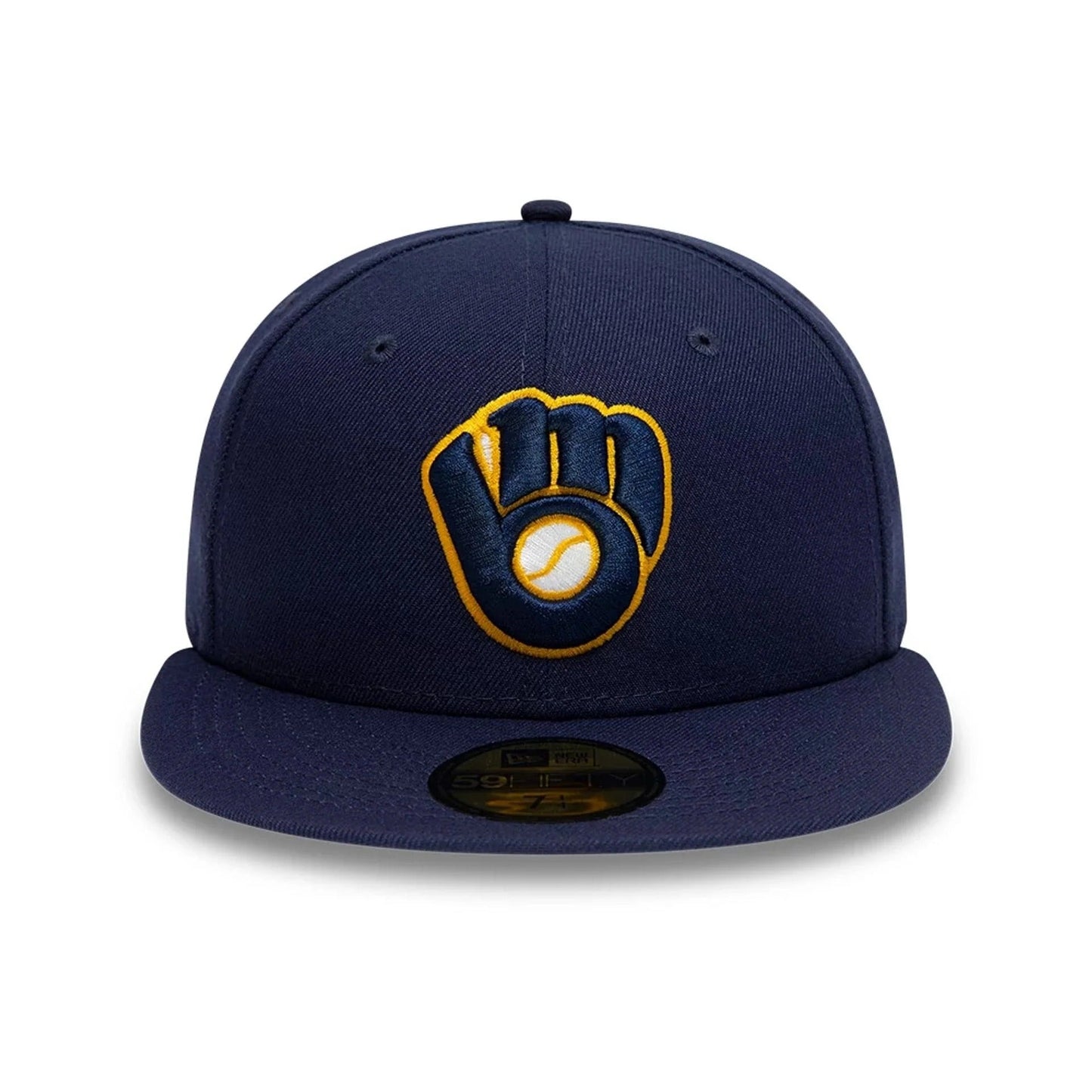 Milwaukee Brewers MLB AC Perf 59FIFTY Fitted New Era Blue Official Team Hat Sports Fan Cap