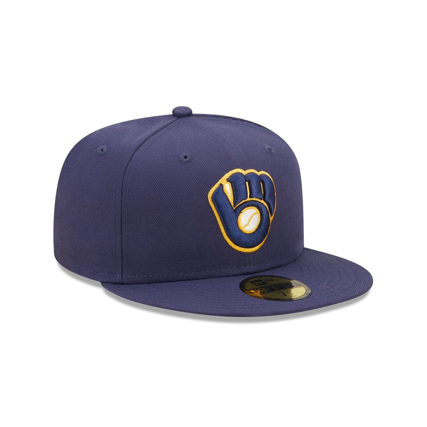 Milwaukee Brewers MLB AC Perf 59FIFTY Fitted New Era Blue Official Team Hat Sports Fan Cap