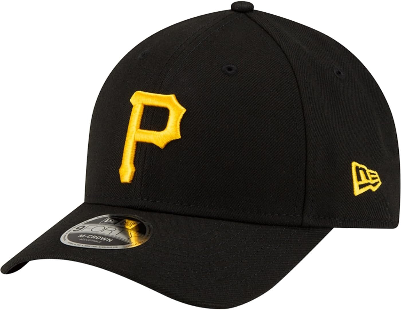 Pittsburgh Pirates MLB 9FORTY M Crown Snapback New Era Black/Yellow Official Team Hat Sports Fan Cap