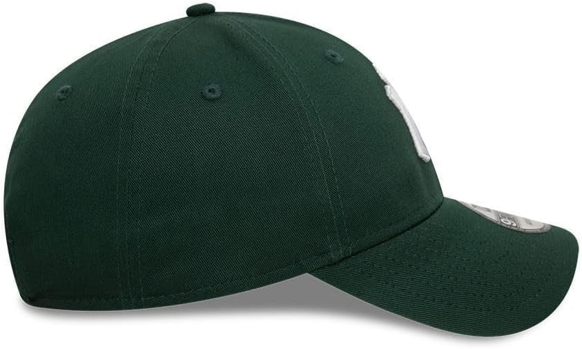 New York Yankees MLB League Essential 9FORTY Strapback New Era Dark Green/White Official Team Hat Sports Fan Cap