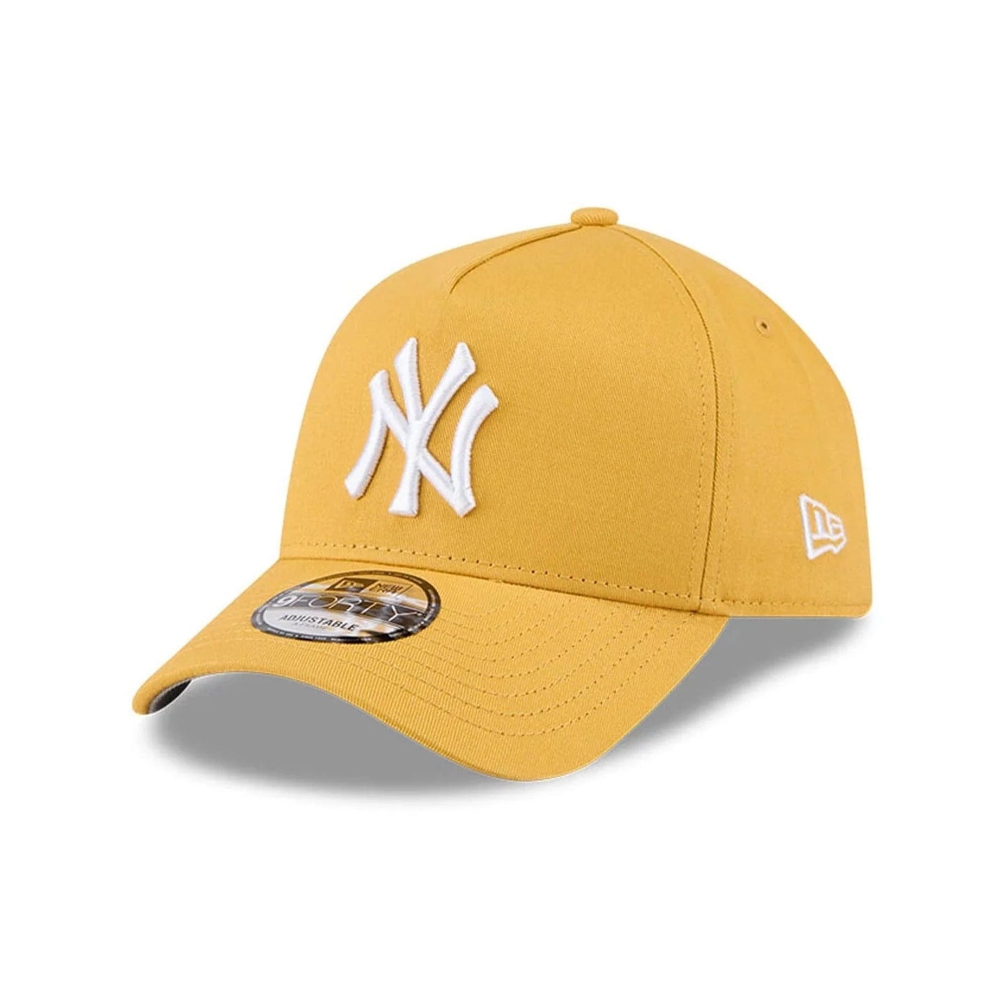 New York Yankees MLB Script A-Frame Snapback New Era Yellow Official Sports Fan Gear